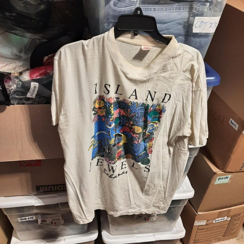 Dorset Tee Sportswear Unisex Bahamas Island Jewels TShirt SzXL Rare Find PreLove